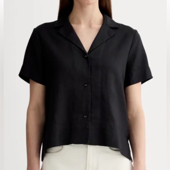 Everlane the Notch Shirt in Linen - Picture 2 of 6